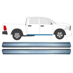 Panel de reparación umbral parte inferior para Dodge RAM 2008-2013 / Izquierda = Derecha (simétrico) / Conjunto 12792