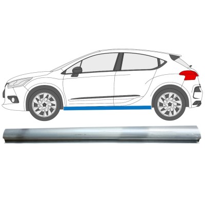 Panel de reparación umbral parte inferior para Citroen DS4 2011-2015 / Izquierda 15015