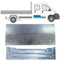 Panel de reparación puerta trasera interna + externa para Fiat Ducato 2006-2026 / Izquierda = Derecha (simétrico) / Conjunto 16395