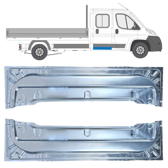 Panel de reparación puerta trasera interna para Citroen Jumper 2006-2026 / Izquierda+Derecha 16394