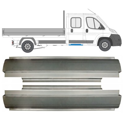 Panel de reparación del umbral trasero para Fiat Ducato 2006-2014 / Izquierda+Derecha / Dabina doble / Conjunto 14565