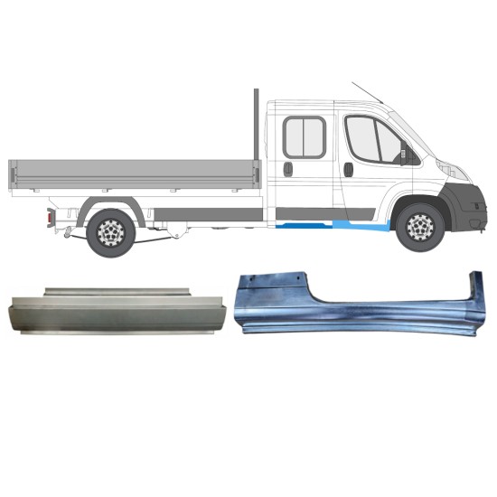 Panel de reparación conjunto para Fiat Ducato 2006-2014 / Derecho / Dabina doble / 14794 Panel de reparación conjunto para Fiat Ducato 2006-2014 / Derecho / Dabina doble / 14794