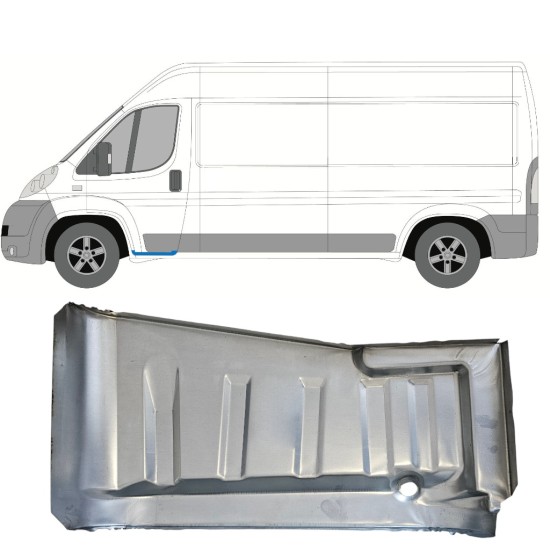 Panel de reparación del peldaño para Fiat Ducato 2006-2014 / Izquierda 15053 Panel de reparación del peldaño para Fiat Ducato 2006-2014 / Izquierda 15053