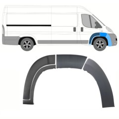 Juego de molduras del guardabarros delantero para Citroen Jumper 2006-2014 / Derecho / 14395