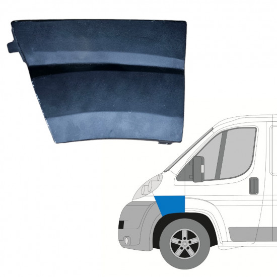 Panel de reparación guardabarros delantero para Fiat Ducato 2006-2014 / Izquierda 12885