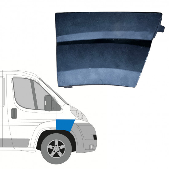Panel de reparación guardabarros delantero para Fiat Ducato 2006-2014 / Derecho 12884