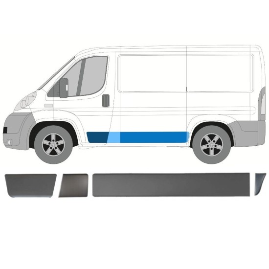 Conjunto de molduras para Fiat Ducato 2006-2014 / Izquierda / 15026 Conjunto de molduras para Fiat Ducato 2006-2014 / Izquierda / 15026