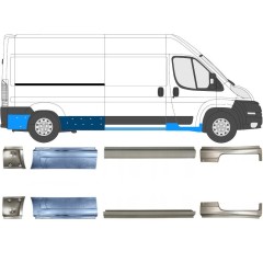 Panel de reparación del umbral para Peugeot Boxer 2006-2026 / Izquierda+Derecha / Conjunto 14160