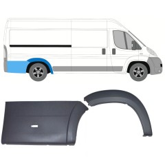 Moldura del arco de rueda trasero conjunto para Peugeot Boxer 2006-2018 / Derecho / 14434