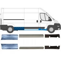 Panel de reparación del umbral para Fiat Ducato 2006-2026 / Izquierda+Derecha / Conjunto 9701