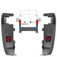 Esquina parachoques trasero 270 grados para Fiat Ducato 2006-2018 / Izquierda+Derecha / Conjunto 9835