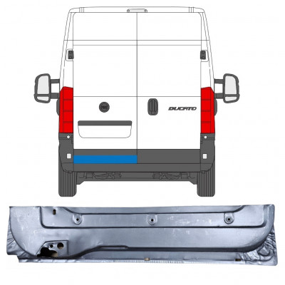 Panel de reparación puerta trasera para Fiat Ducato 2006-  / Izquierda 11672