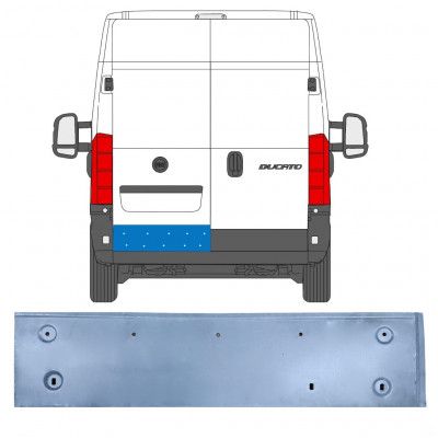 Panel de reparación puerta trasera para Fiat Ducato 2006- / Izquierda 11669