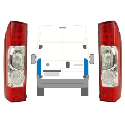 Lámpara trasera para Fiat Ducato 2006-2014 / Izquierda+Derecha / Conjunto 10026