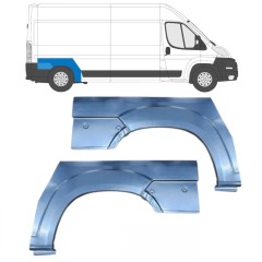 Panel de reparación guardabarros trasero para Peugeot Boxer 2006-2025 / Izquierda+Derecha / Conjunto 14030