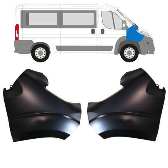 Guardabarro delantero para Fiat Ducato 2014-2018 / Izquierda / Conjunto 15396