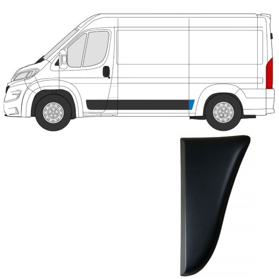 Moldura lateral guardabarros trasero para Fiat Ducato 2018- / Izquierda 14803 Moldura lateral guardabarros trasero para Fiat Ducato 2018- / Izquierda 14803