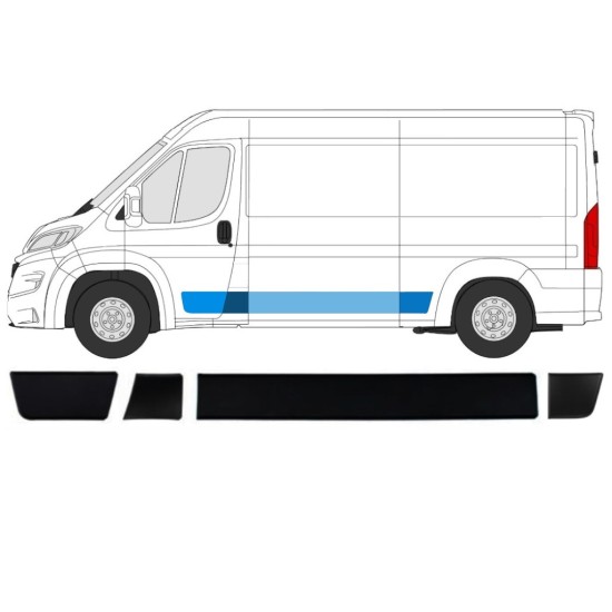 Conjunto de molduras para Fiat Ducato 2018- / Izquierda / 15040 Conjunto de molduras para Fiat Ducato 2018- / Izquierda / 15040