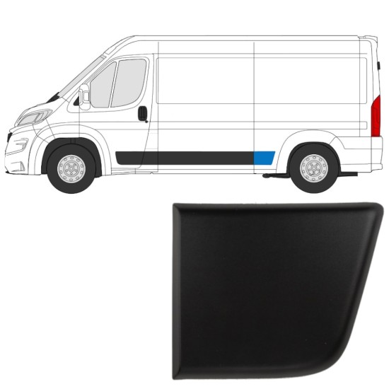 Moldura lateral guardabarros trasero para Fiat Ducato 2018- / Izquierda 14805 Moldura lateral guardabarros trasero para Fiat Ducato 2018- / Izquierda 14805
