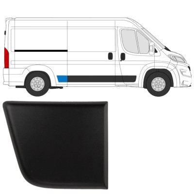 Moldura lateral guardabarros trasero para Fiat Ducato 2018- / Derecho 14804