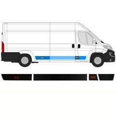 Conjunto de molduras para Peugeot Boxer 2018- / Derecho / 14420