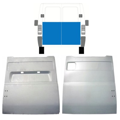 Panel de reparación puerta trasera para Fiat Ducato 1994-2006 / Izquierda+Derecha / Conjunto 9860