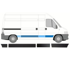 Conjunto de molduras para Peugeot Boxer 2002-2006 / Derecho / 14390