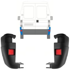 Esquina parachoques trasero para Peugeot Boxer 2002-2006 / Izquierda+Derecha / Conjunto 13221