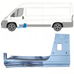 Panel de reparación pilar + Panel de reparación del umbral para Fiat Ducato 2006-2025 / Izquierda / Conjunto 8743
