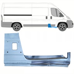 Panel de reparación pilar + Panel de reparación del umbral para Peugeot Boxer 2006-2025 / Derecho / Conjunto 13951
