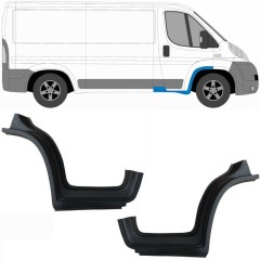 Panel de reparación guardabarros delantero con parte de umbral para Fiat Ducato 2006-2025 / Izquierda+Derecha / Conjunto 10247