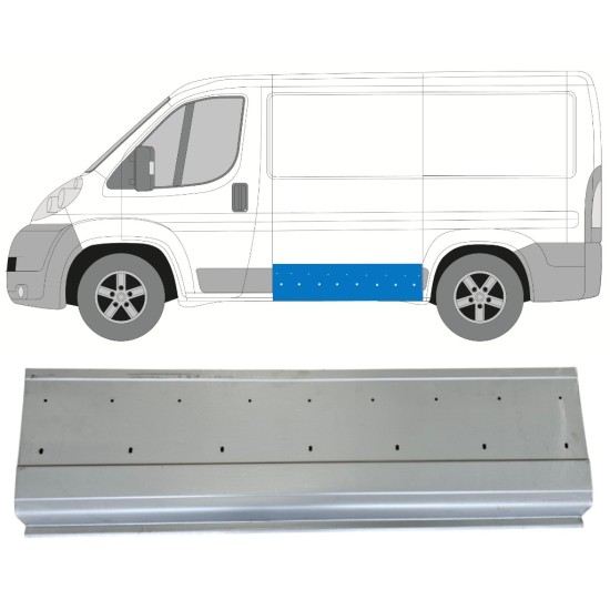 Panel de reparación lateral para Fiat Ducato 2006-2014 / Derecho 14736 Panel de reparación lateral para Fiat Ducato 2006-2014 / Derecho 14736