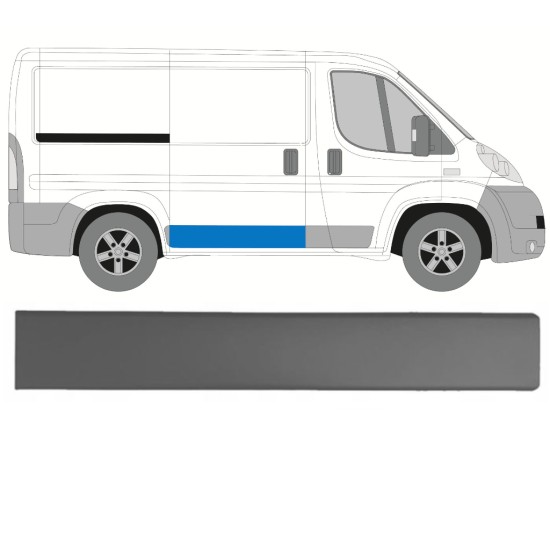 Moldura puerta corredera para Fiat Ducato 2006-2014 / Derecho 14923