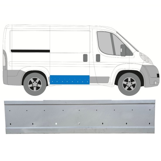 Panel de reparación puerta corredera para Fiat Ducato 2006-2014 / Derecho 14735 Panel de reparación puerta corredera para Fiat Ducato 2006-2014 / Derecho 14735