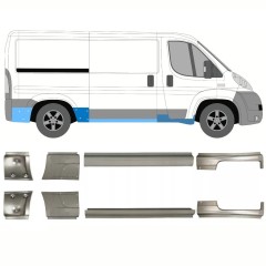 Panel de reparación del umbral para Citroen Jumper 2006-2025 / Izquierda+Derecha / Conjunto 14157