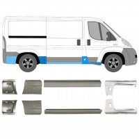 Panel de reparación del umbral para Fiat Ducato 2006- / Izquierda+Derecha / Conjunto 10886