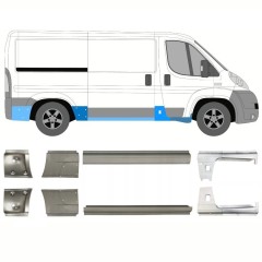 Panel de reparación del umbral para Citroen Jumper 2006-2025 / Izquierda+Derecha / Conjunto 14159