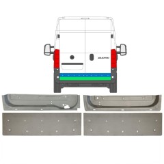 Panel de reparación puerta trasera para Citroen Jumper 2006-2025 / Conjunto 14262