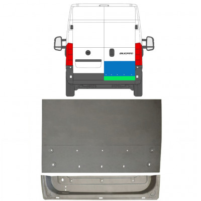 FIAT DUCATO 2006- REPARACIÓN DE LA PUERTA TRASERA / KIT / DERECHA