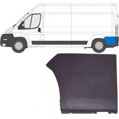 FIAT DUCATO 2006- TRASERO GUARDABARRO MOLDURA LATERAL / IZQUIERDA