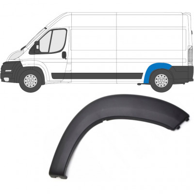 Moldura lateral guardabarros trasero para Fiat Ducato 2006- / Izquierda 6555