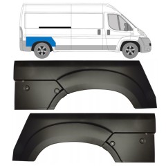Panel de reparación guardabarros trasero para Citroen Jumper 2006-2025 / Izquierda+Derecha / Conjunto 14282