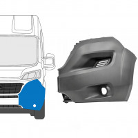 Esquina del parachoques delantero con agujero para Fiat Ducato 2014-2018 / Izquierda 9040