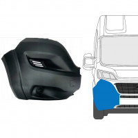 Esquina del parachoques delantero con moldura lateral para Fiat Ducato 2018- / Derecho 9046