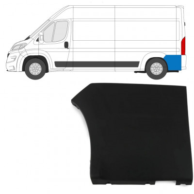 Rivestimento laterale posteriore (Włoskie słowo, czy na pewno jest poprawne w kontekście hiszpańskim?) para Fiat Ducato 2018- / Izquierda 7791