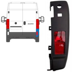 Esquina del parachoques trasero con lámpara para Fiat Ducato 2018- / Derecho / Conjunto 10109