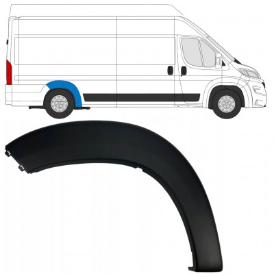 FIAT DUCATO 2018- HEAVY MOLDURA LATERAL ABOVE TRASERO RUEDA / DERECHA