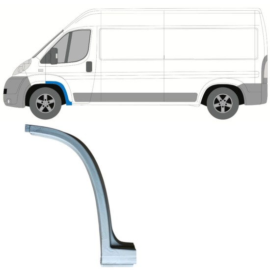 Panel de reparación guardabarros delantero para Fiat Ducato 2006-2026 / Izquierda 16828