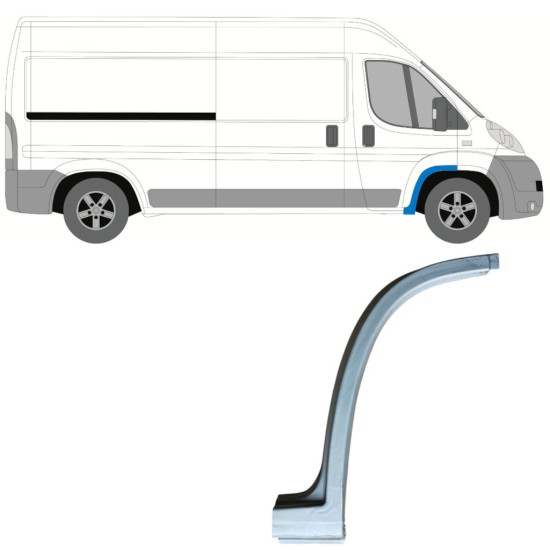 Panel de reparación guardabarros delantero para Fiat Ducato 2006-2026 / Derecho 16827