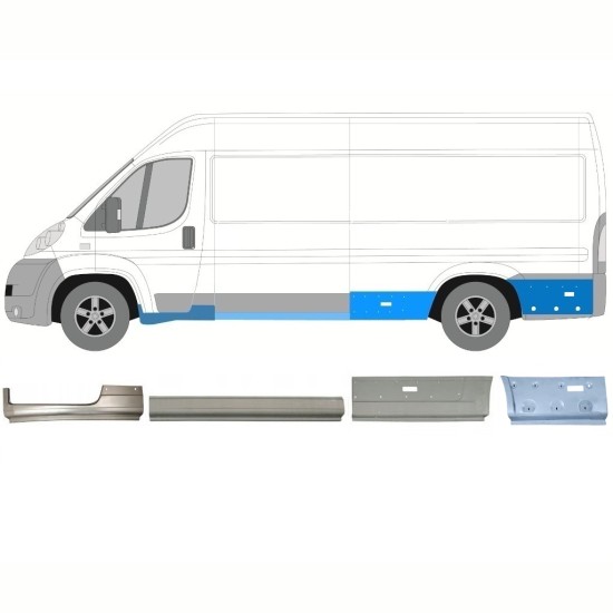 Panel de reparación conjunto para Peugeot Boxer 2006-2026 / Izquierda 16804